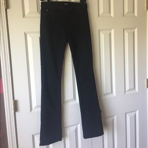 Hudson Elle mid rise baby boot black pants 27