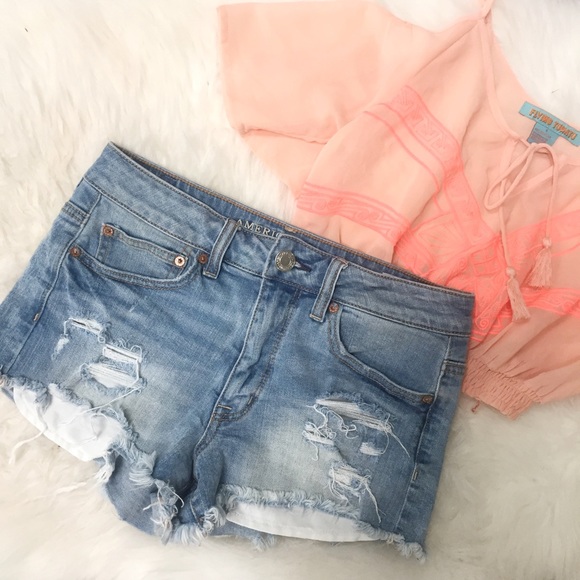 American Eagle Outfitters Pants - Distressed Denim Shorts