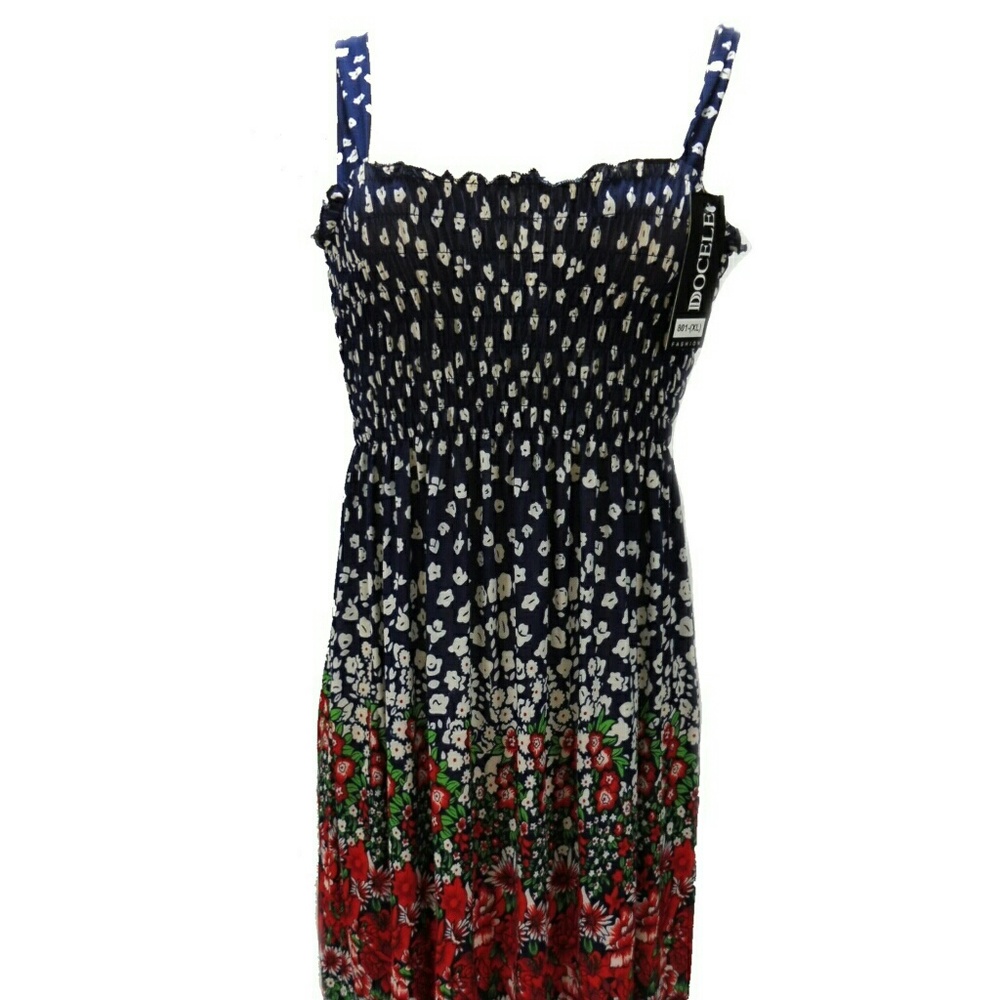 Summer Dress Beach Party Boho Sundress Casual, NWT
