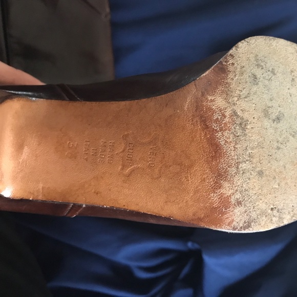 Italian custom made leather boots size 5/EU 36 - Picture 3 of 3