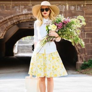 {Ann Taylor} Lemon Print Sun Dress