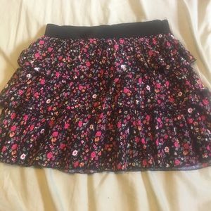 Flower patterned skirt