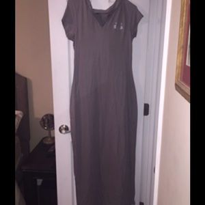 Sz L maxi dress with hood never worn!