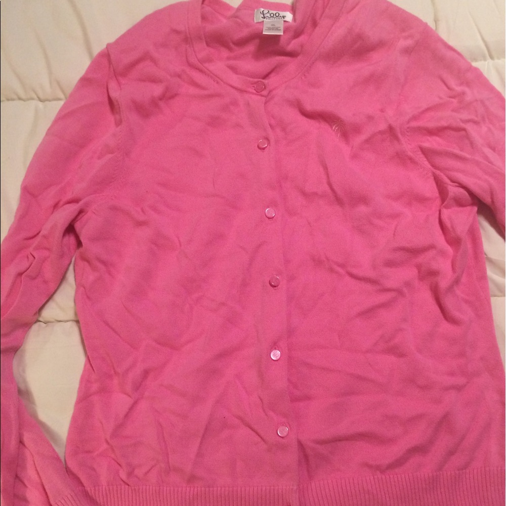 Pink cardigan