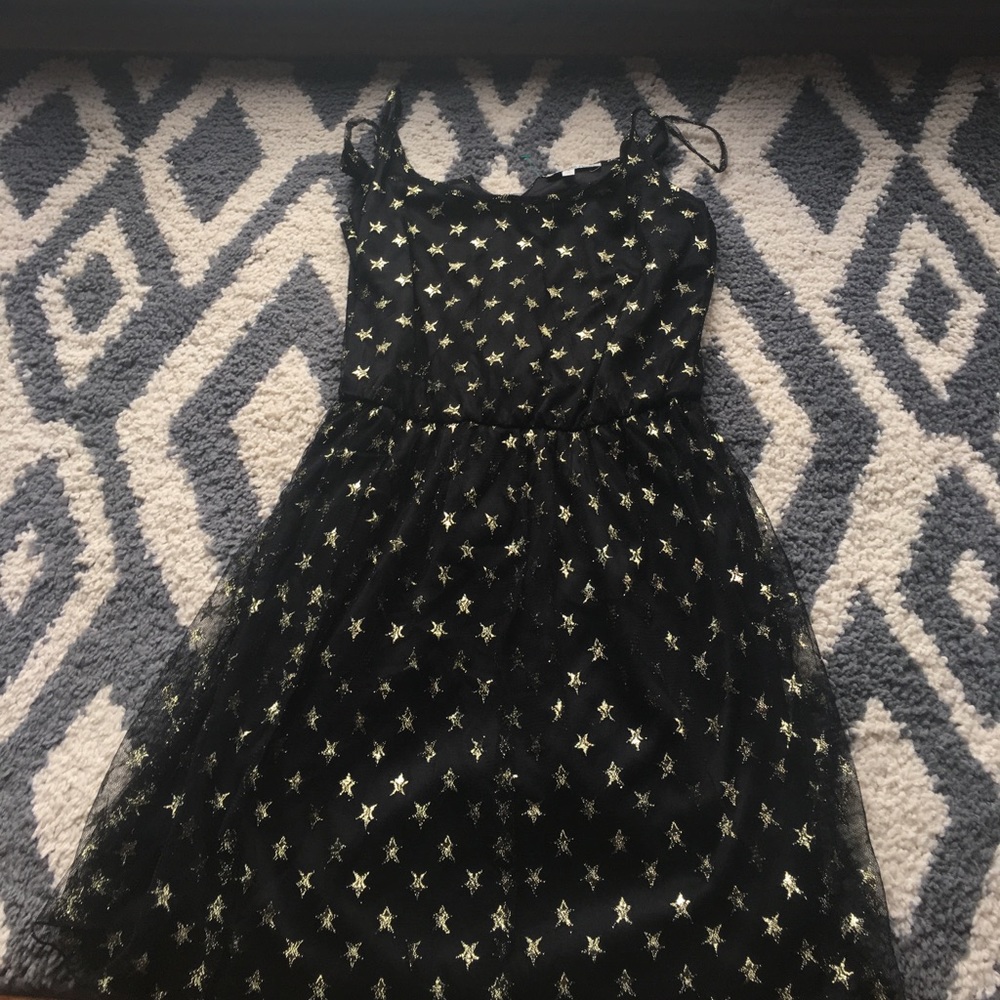 Gold star dress