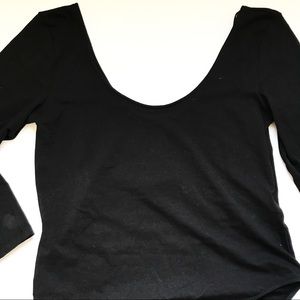 NWT Basic Black H&M Bodysuit
