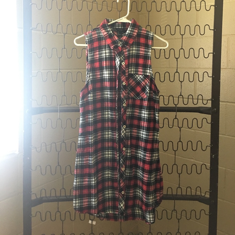 Long flannel cut off