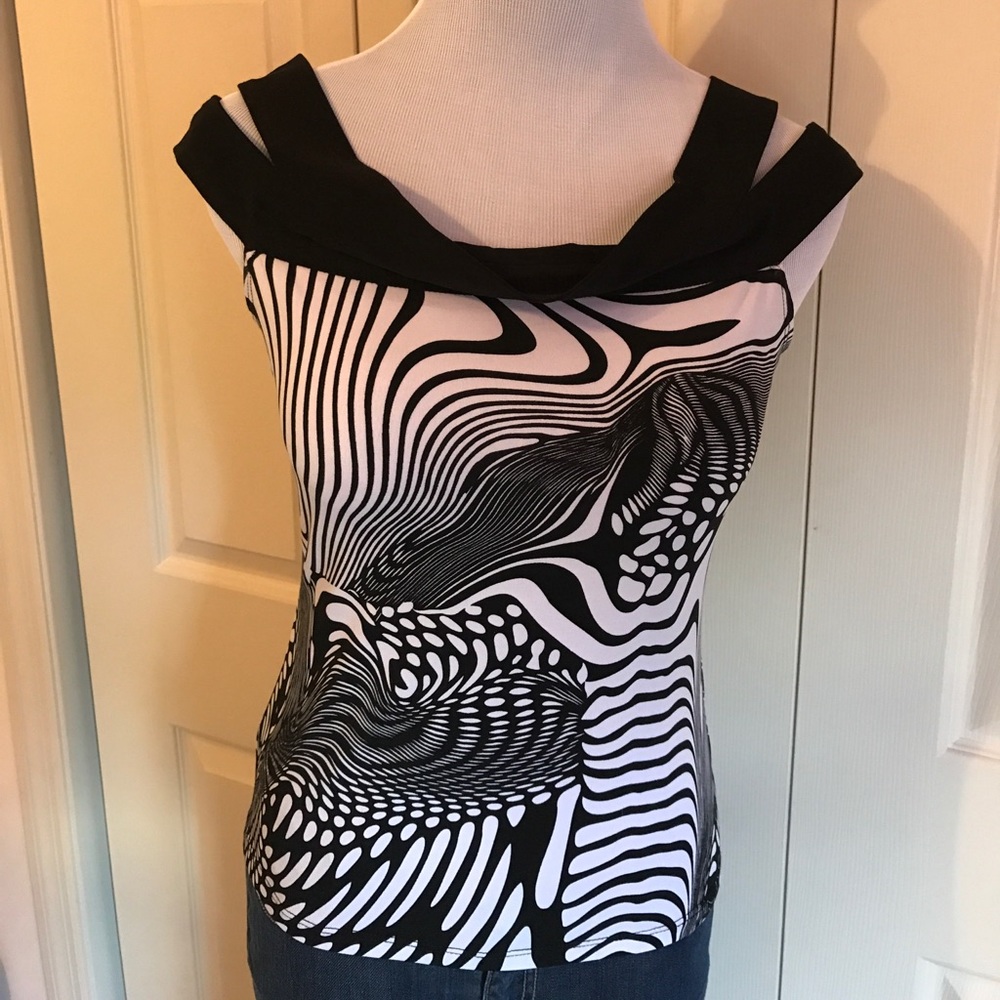 NueVa sleeveless off the shoulder top
