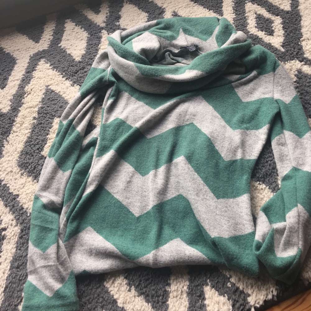 Cowl neck sweater tunic