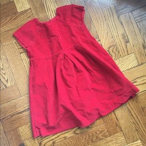 GAP red corduroy dress