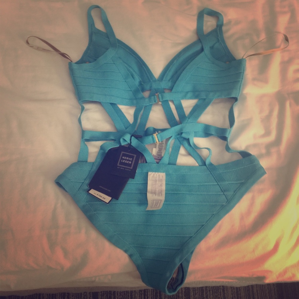 Herve leger bandage swimsuit! Size M