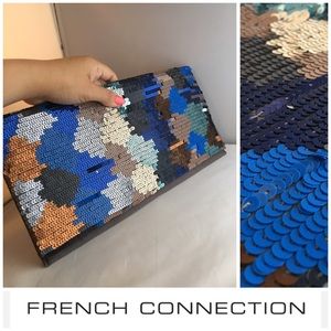 French Connection Paint Box Clutch