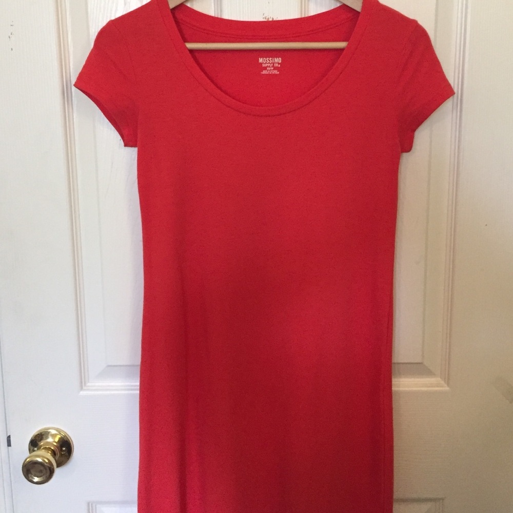 Target Orange T shirt dress ZS XS