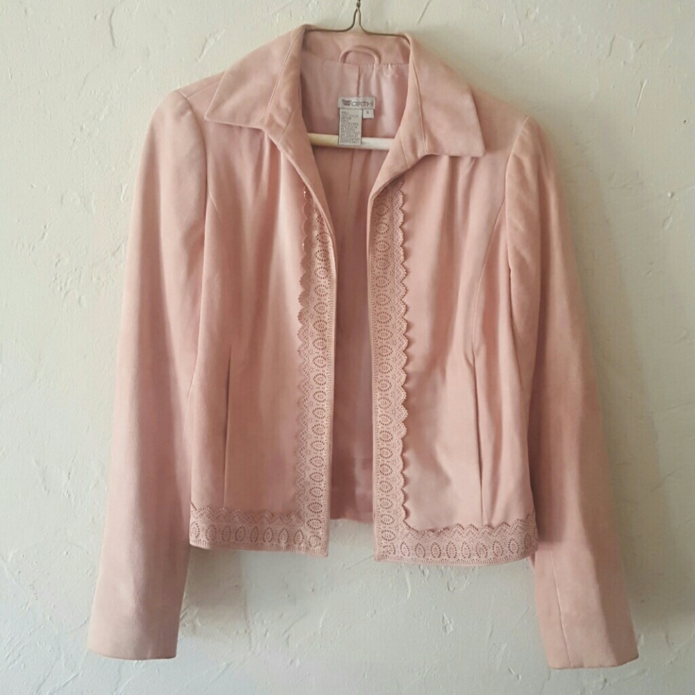 WORTH Pink Suede Jacket