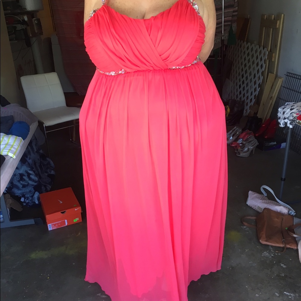 Coral Formal Deb Dress