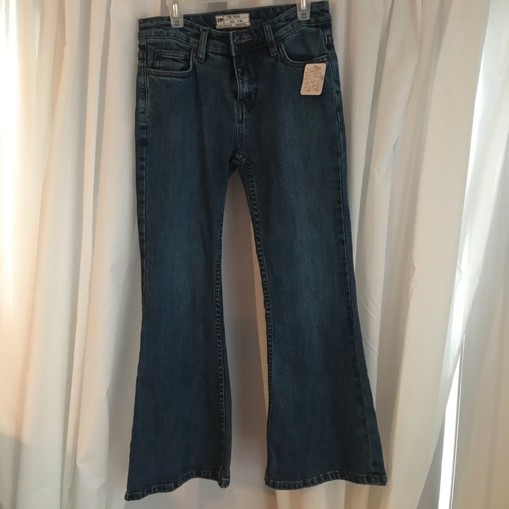 denim free people bell bottoms