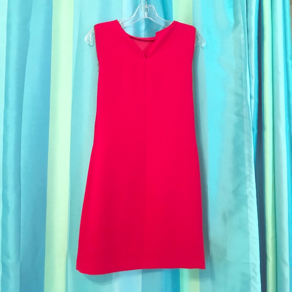 BCBG Dress - red with zippers on the side