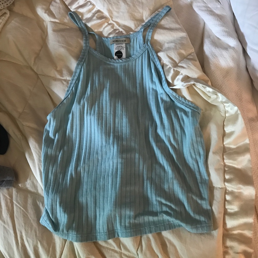 high neck crop top