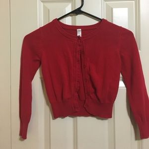 Red Girls Cardigan