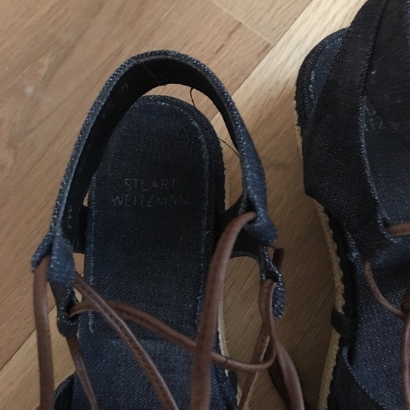 Stuart Weitzman Romanesque Denim Espadrilles - Picture 4 of 4