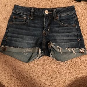Super stretch denim shorts