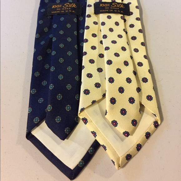 Vintage Neck Tie Set 100%Silk - Picture 3 of 3