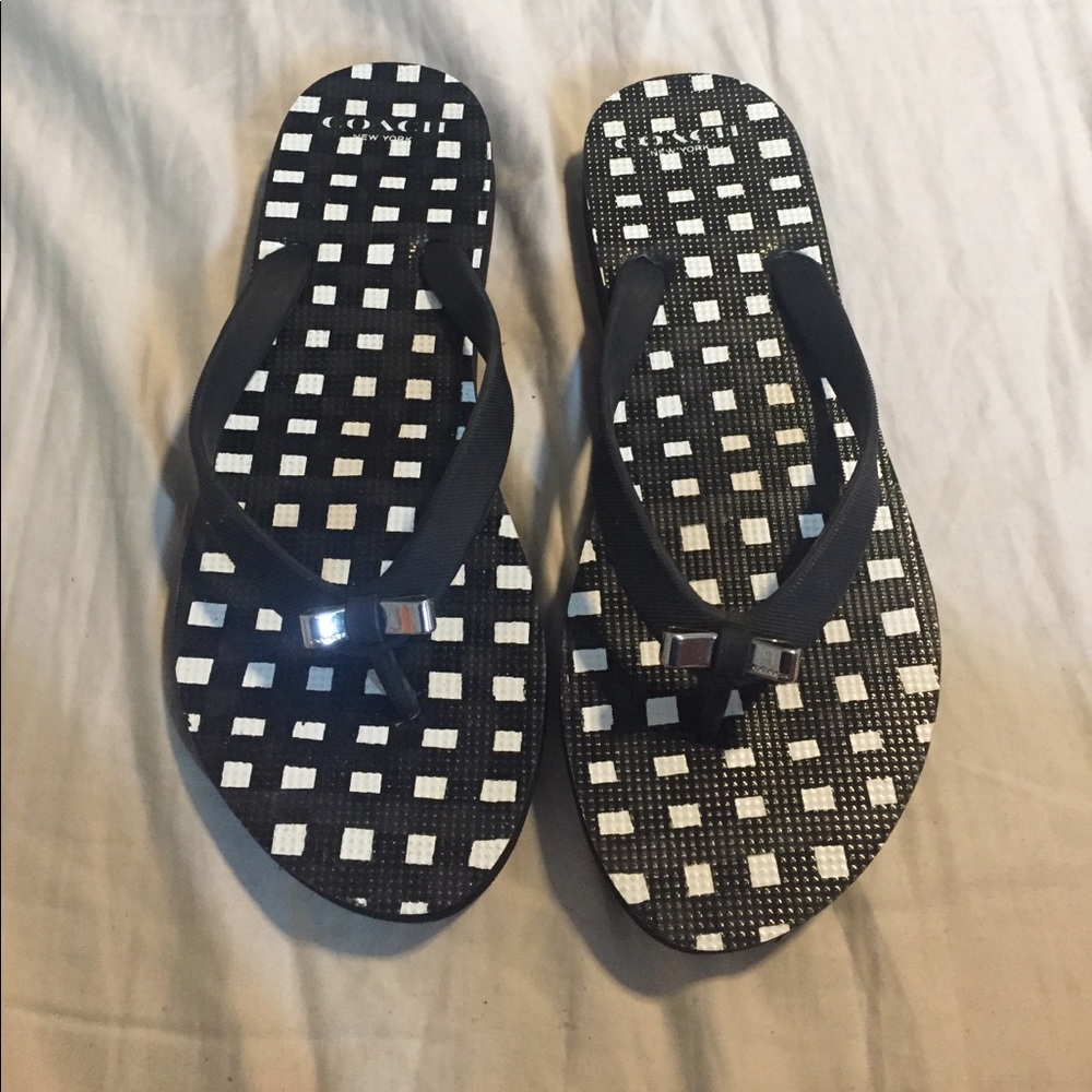 Coach flip flops