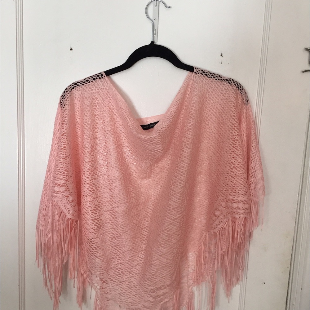Light pink pancho