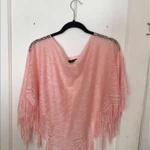 Light pink pancho