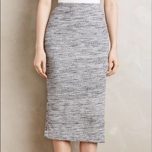 Maeve heathered column skirt