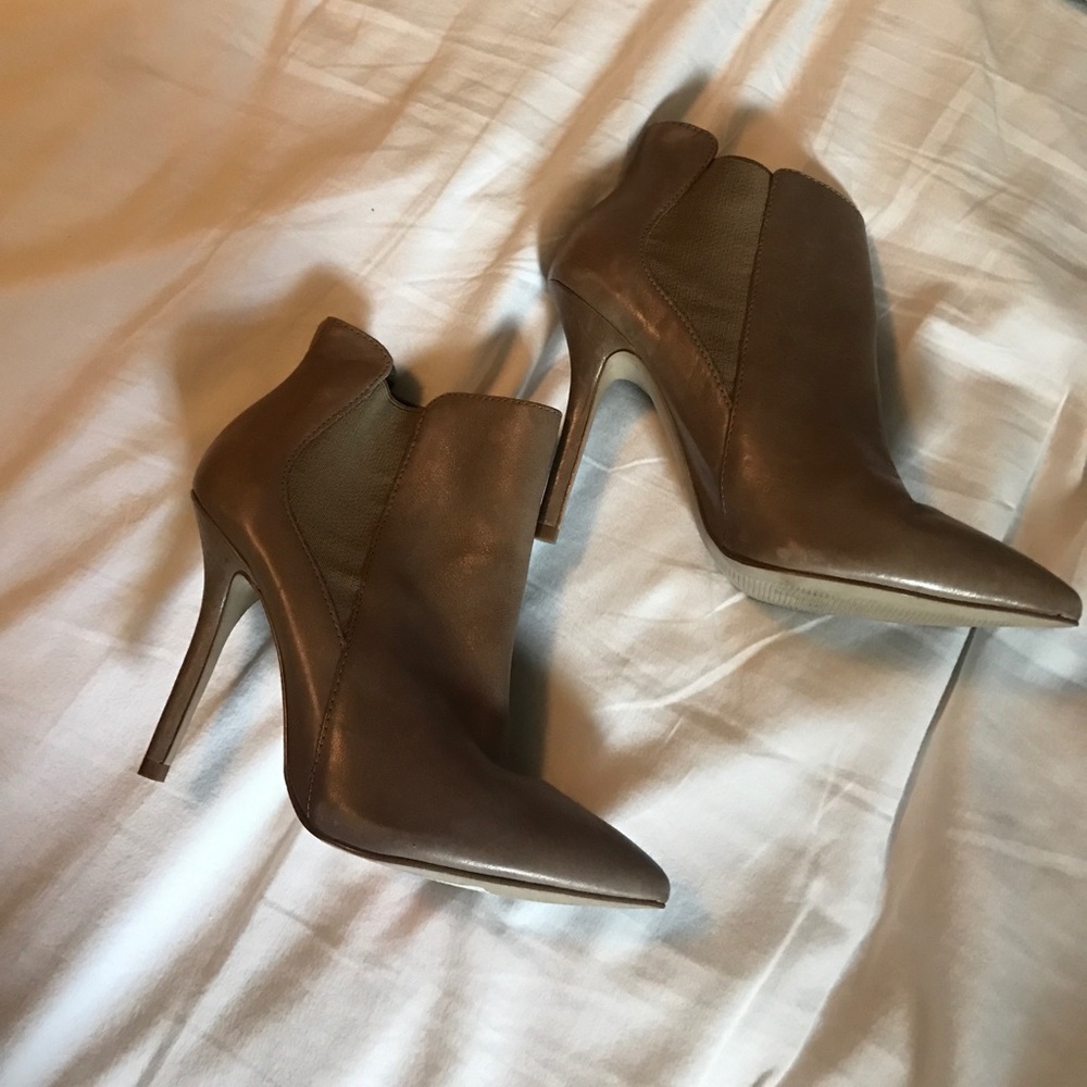 Camel colored booties