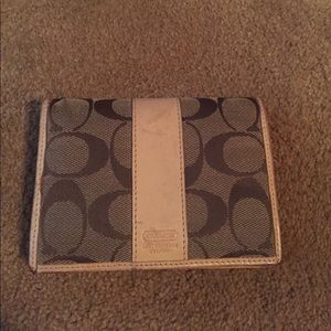 Peach coach wallet