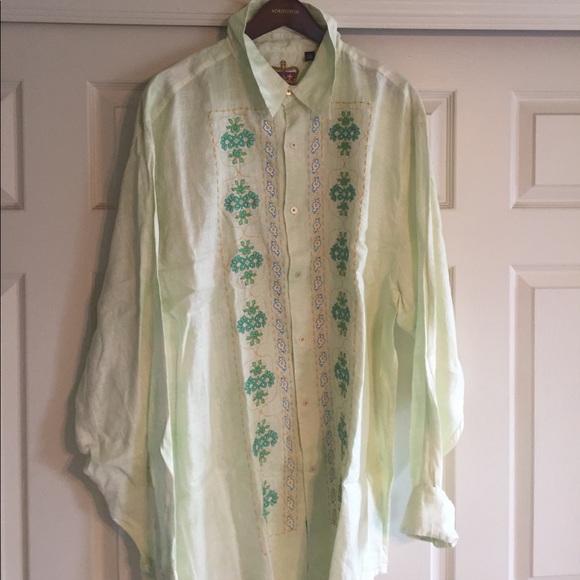 Robert Graham Linen Mens Shirt New No 