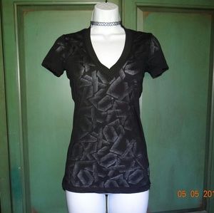 Fox Black Sheer Shirt