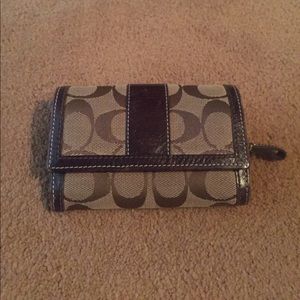 Brown coach wallet