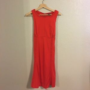 Red Pea In The Pod Dress with Beautiful Detail