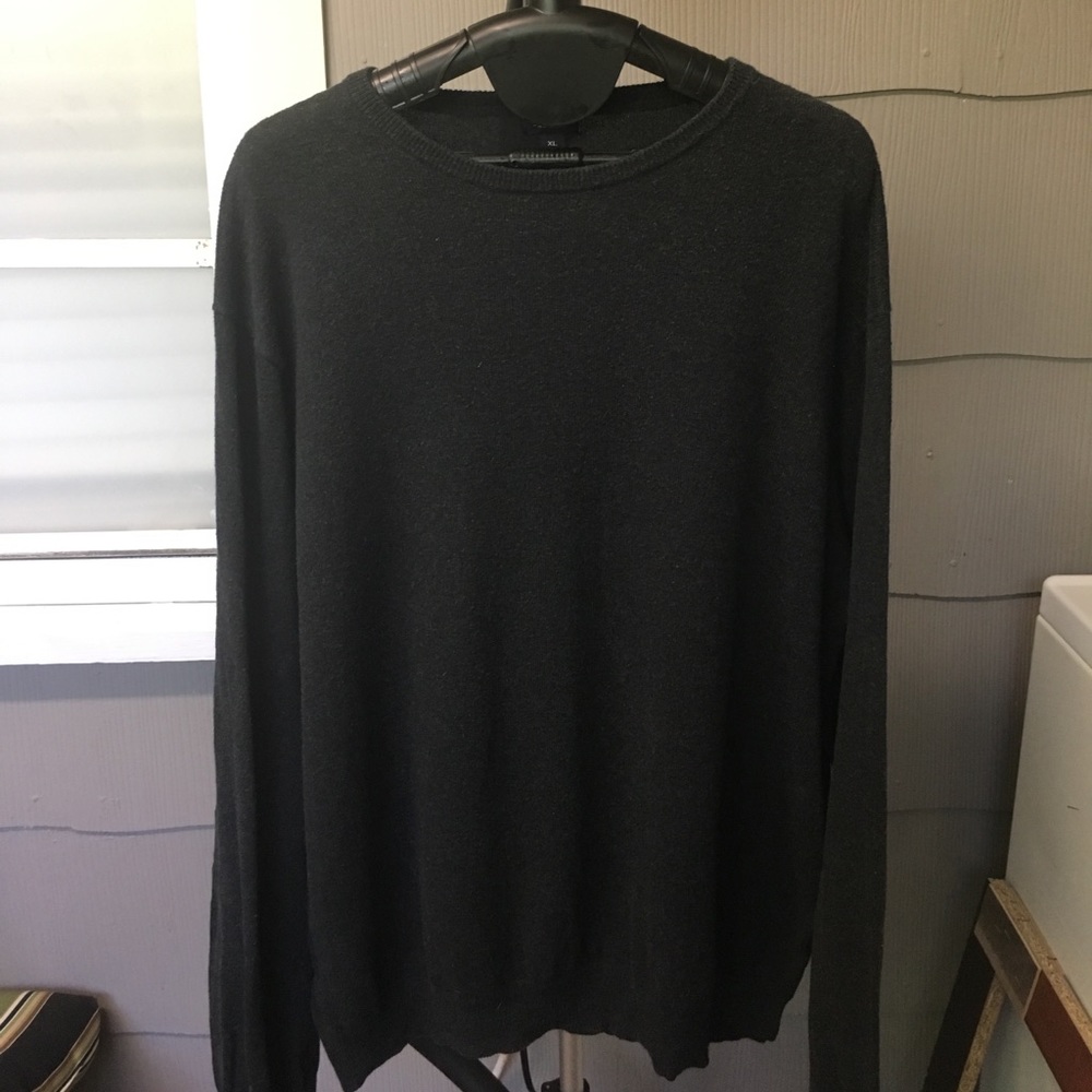 J.Crew charcoal crew neck sweater
