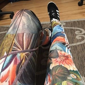 ADIDAS FLORAL TRACK PANTS