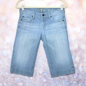 7 For All Mankind Denim Dojo Bermuda Shorts 7FAM