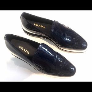Prada shoes NEW women's size 41 USA 11 Dark blue