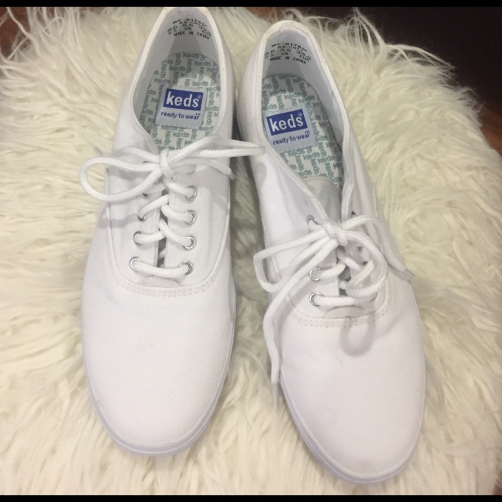 White classic Keds
