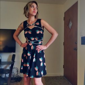 Asos retro bird printed dress