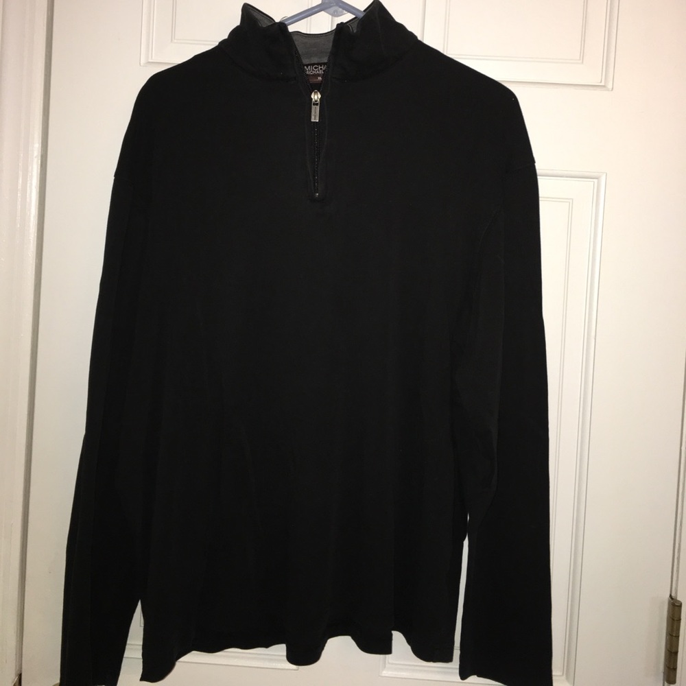 Black Michael Kors half zip Pullover