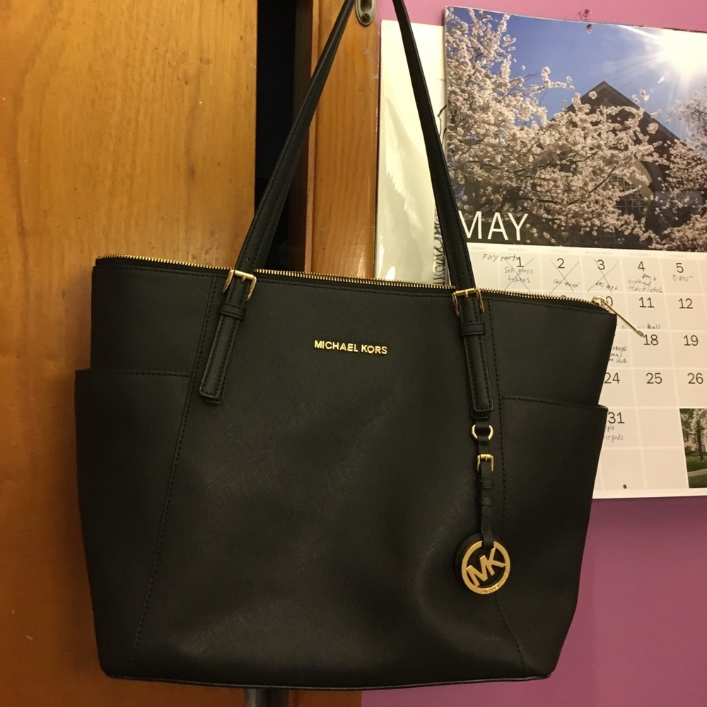 Michael Kors work tote black