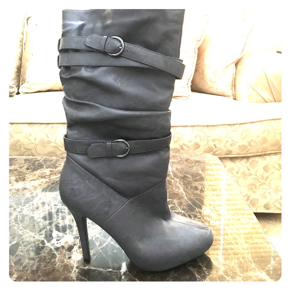 Dark Grey Boots