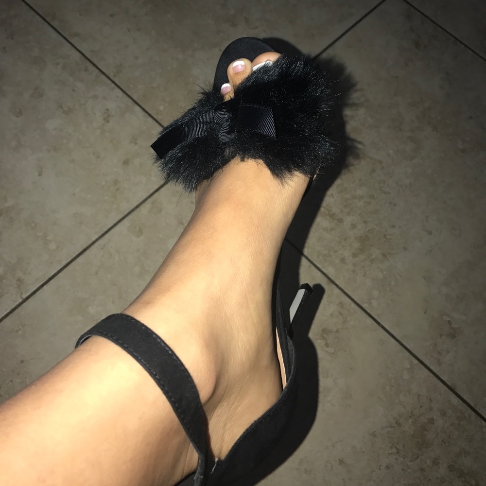 Black fury lovely shoes