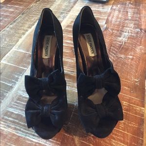 Black Suede Steve Madden Heels