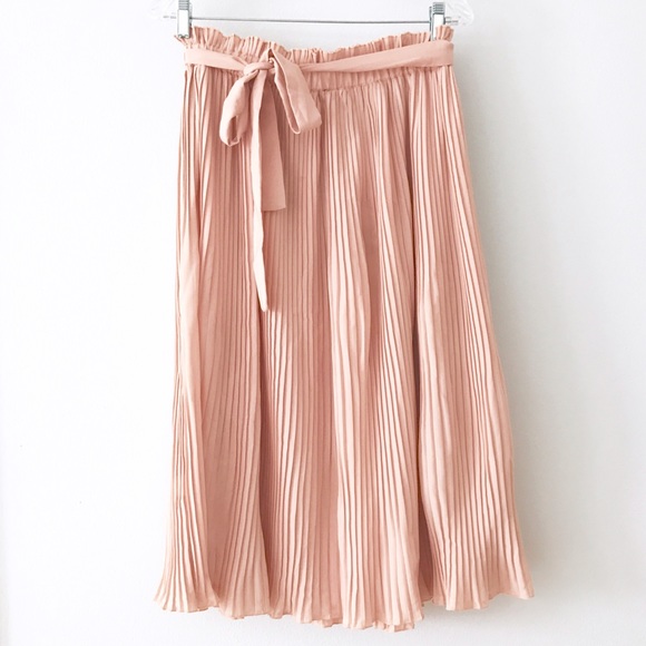 Anthro Million Pleats Plisse Midi Skirt - Picture 3 of 8