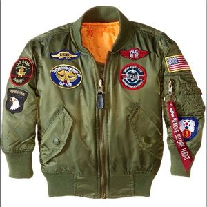 Alpha Industries Boys "Top Gun" Bomber Jacket