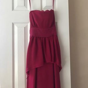 RED PEPLUM BCBG GOWN